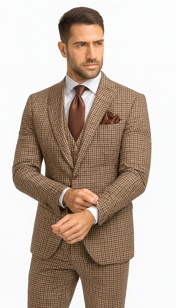 Rossi Man MAX RM1839 Slim Fit 3-Piece Suit – Men’s Formalwear