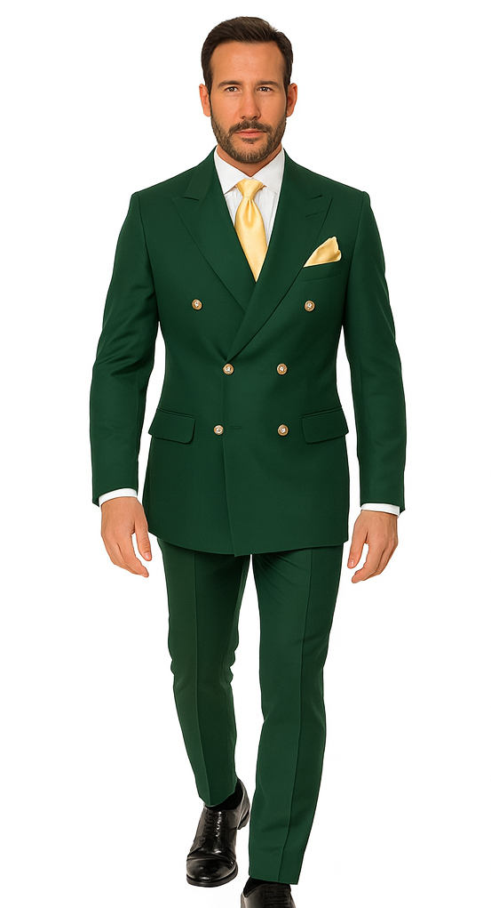 Rossi Man Milano RM1190 Bold Green Slim Fit Suit – Modern Men’s Formalwear