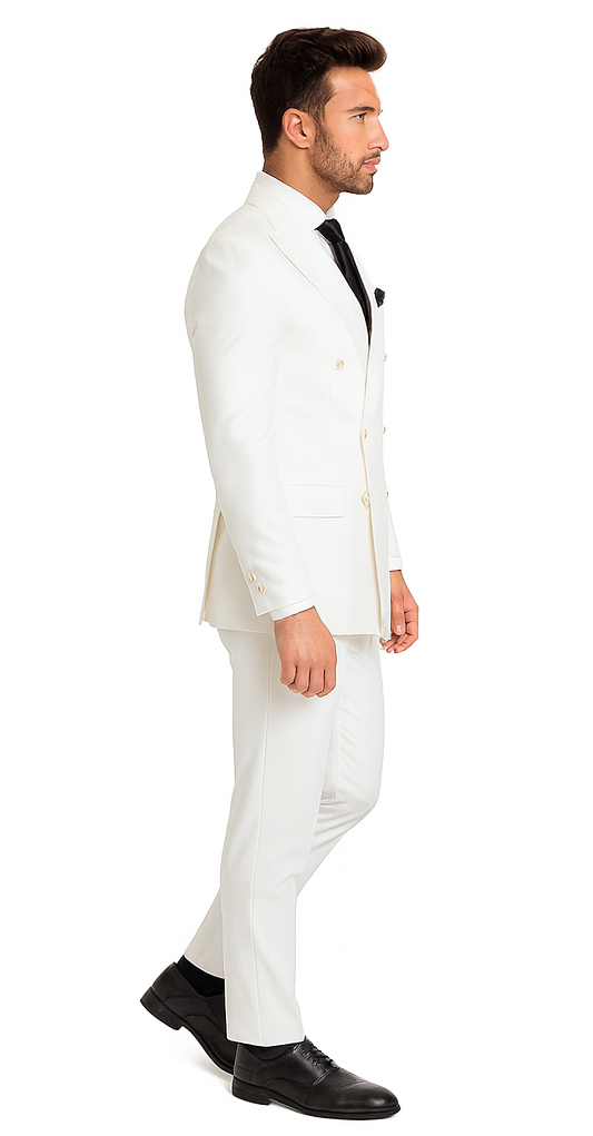 Rossi Man Milano RM1374 – Men’s Modern 3-Piece Suit - Formalwear Set for Every Occasion