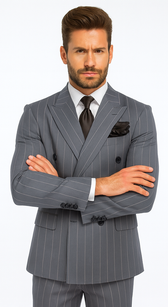 Rossi Man Milano RM1726 – Men’s Modern Fit 3-Piece Suit - Stylish Formalwear for Every Occasion