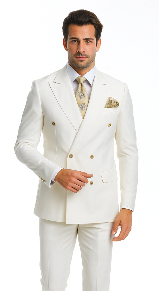 Rossi Man Milano RM1770 – Men’s Modern Slim Fit 3-Piece Suit - Formalwear for Every Occasion