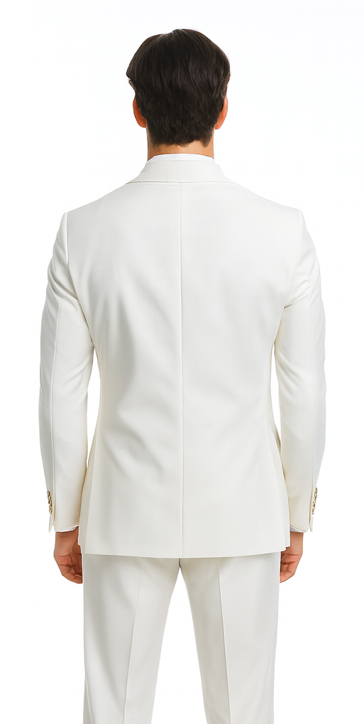 Rossi Man Milano RM1770 – Men’s Modern Slim Fit 3-Piece Suit - Formalwear for Every Occasion