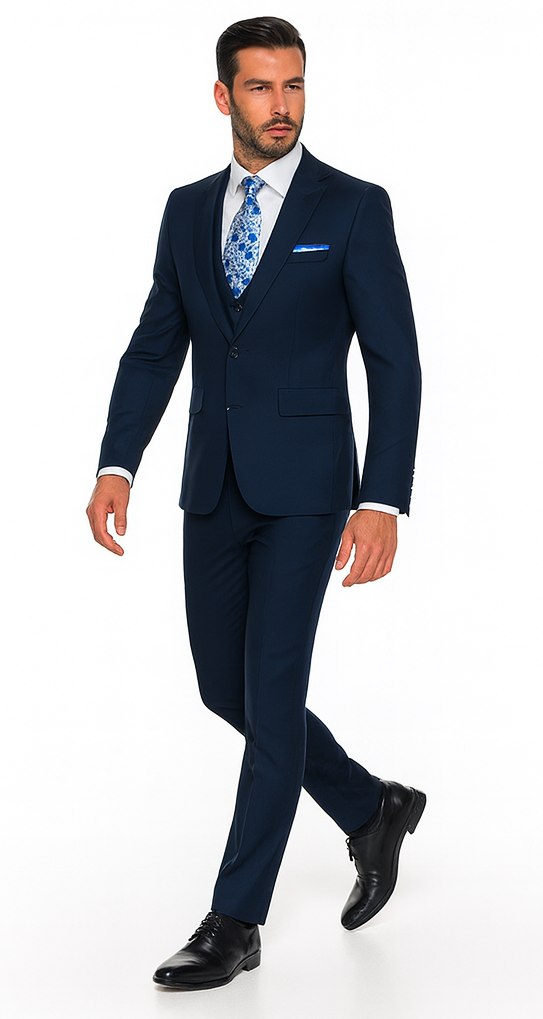 Rossi Man RM1102 Sydney II – Modern Slim Fit Formal Suit for Men | Tailored Contemporary Elegance