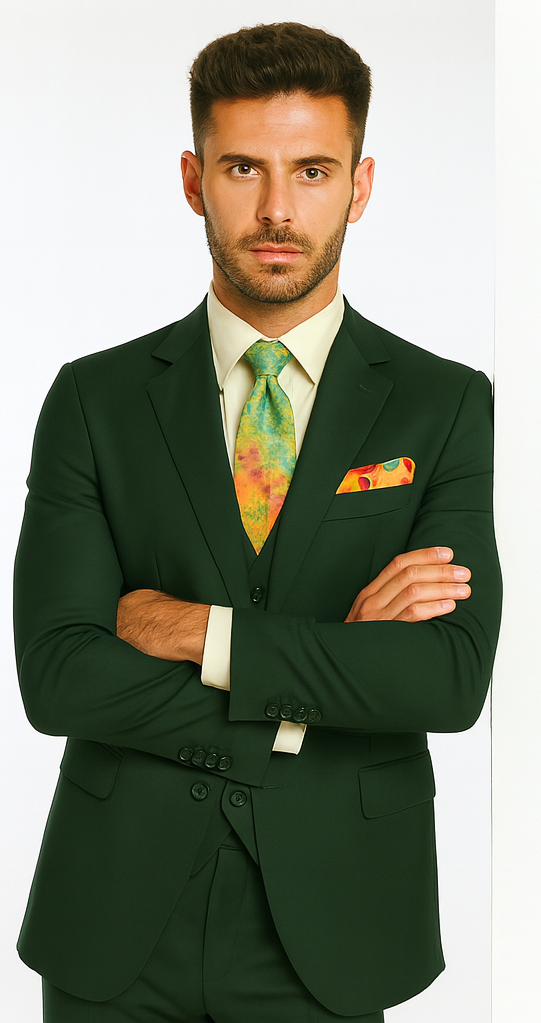 Rossi Man RM1190 – Sydney - 3-Piece Slim Fit Suit for Men | Modern Tailored Formalwear