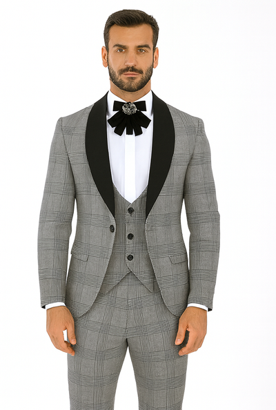 Rossi Man RM1295 Classic 3-Piece Smoking Tuxedo β Menβs Formalwear