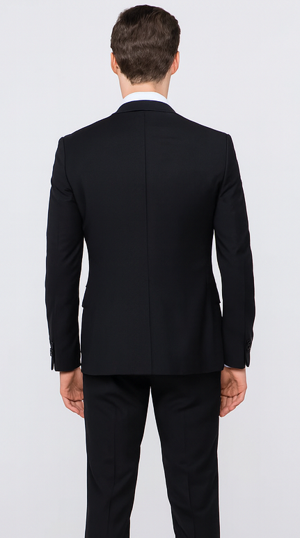 Rossi Man RM1310 – Sydney II Collection Modern Tailored Suit for Men - Elegant 2-Piece Slim Fit Formalwear