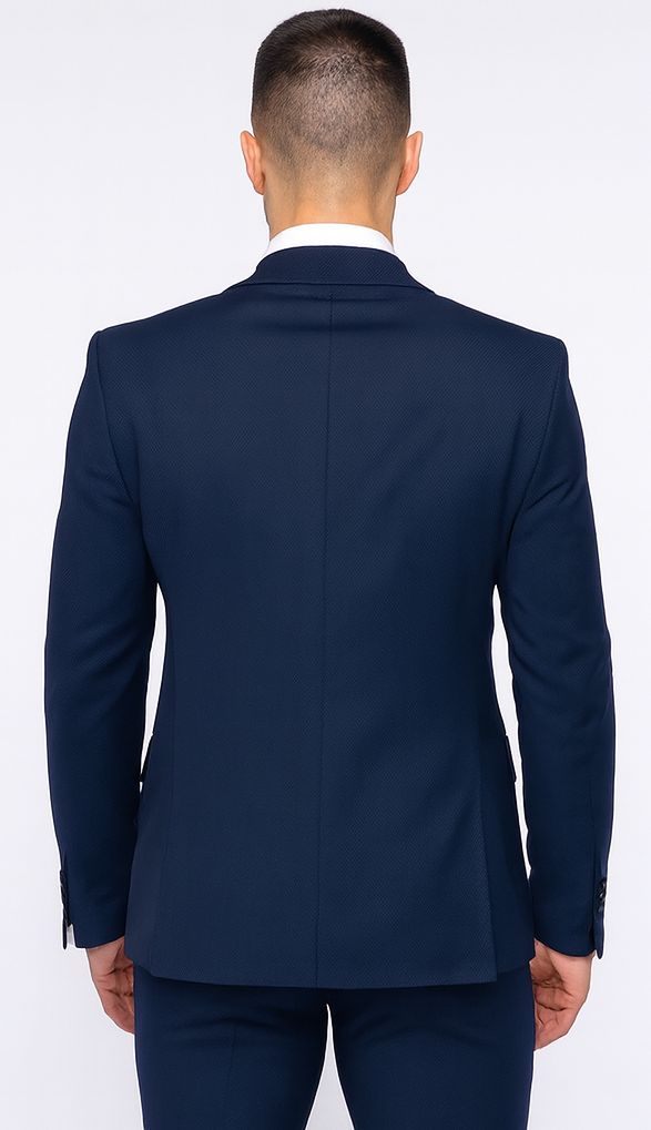 Rossi Man Sydney II RM1311 – Premium 3 Piece Modern Fit Suit for Stylish Gentlemen -  Formalwear