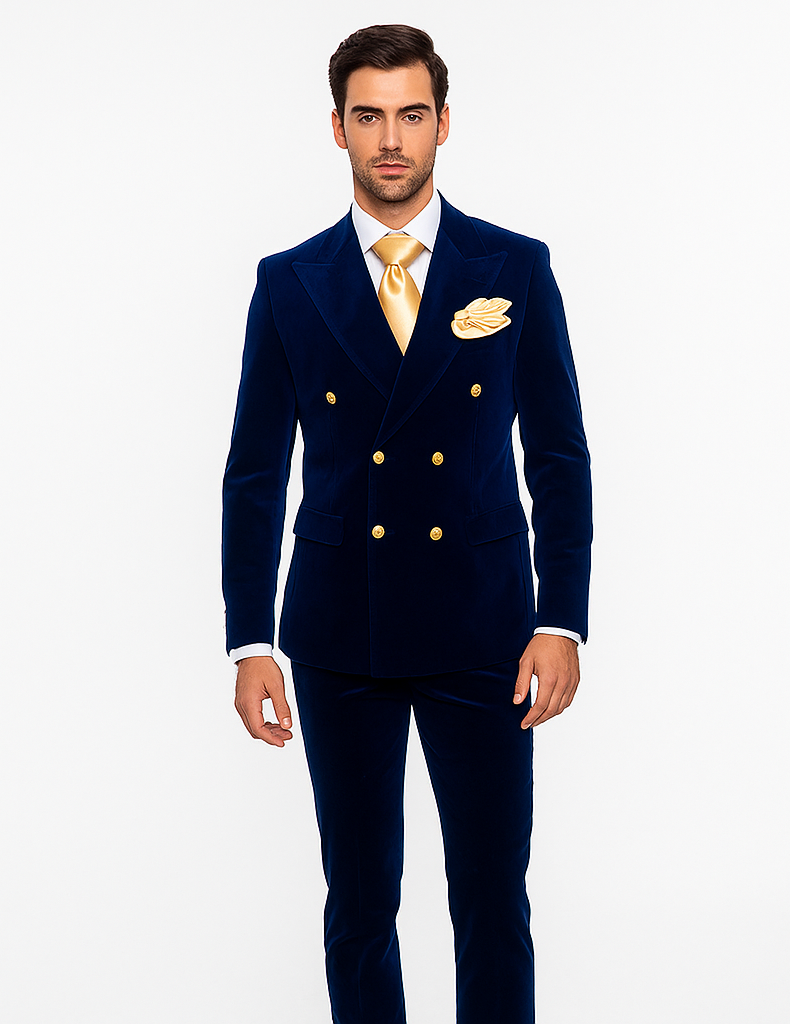 Rossi Man Zeus RM1576 – Classic Men’s Tuxedo for Elegant Formalwear - Slim Fit Black-Tie