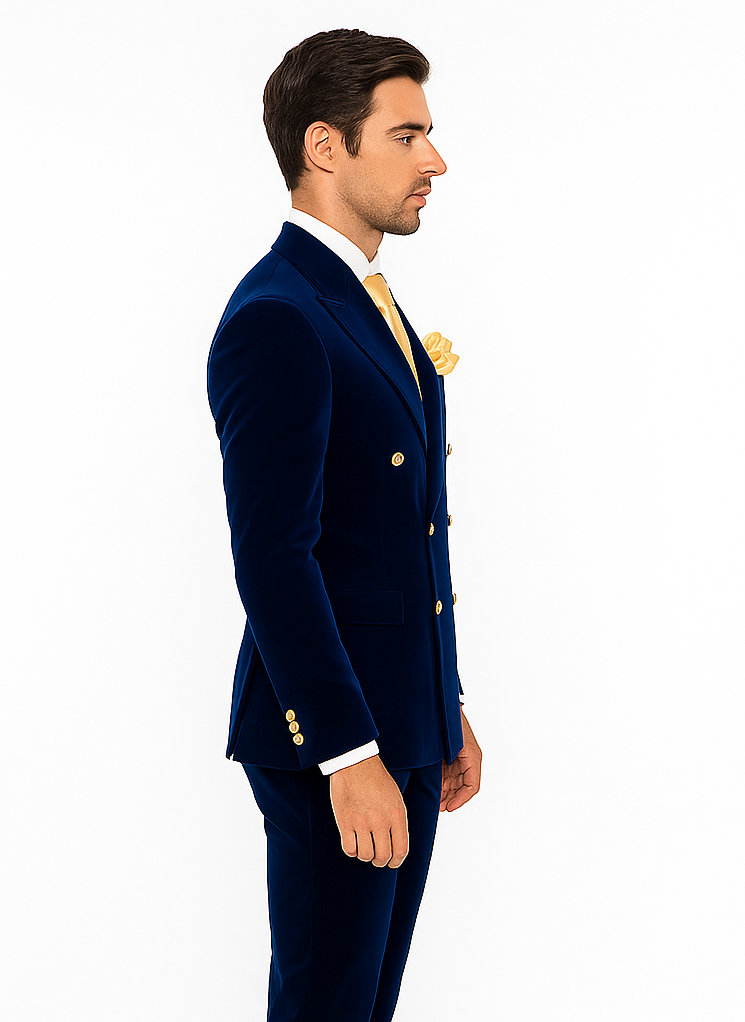 Rossi Man Zeus RM1576 – Classic Men’s Tuxedo for Elegant Formalwear - Slim Fit Black-Tie