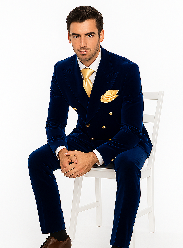 Rossi Man Zeus RM1576 – Classic Men’s Tuxedo for Elegant Formalwear - Slim Fit Black-Tie