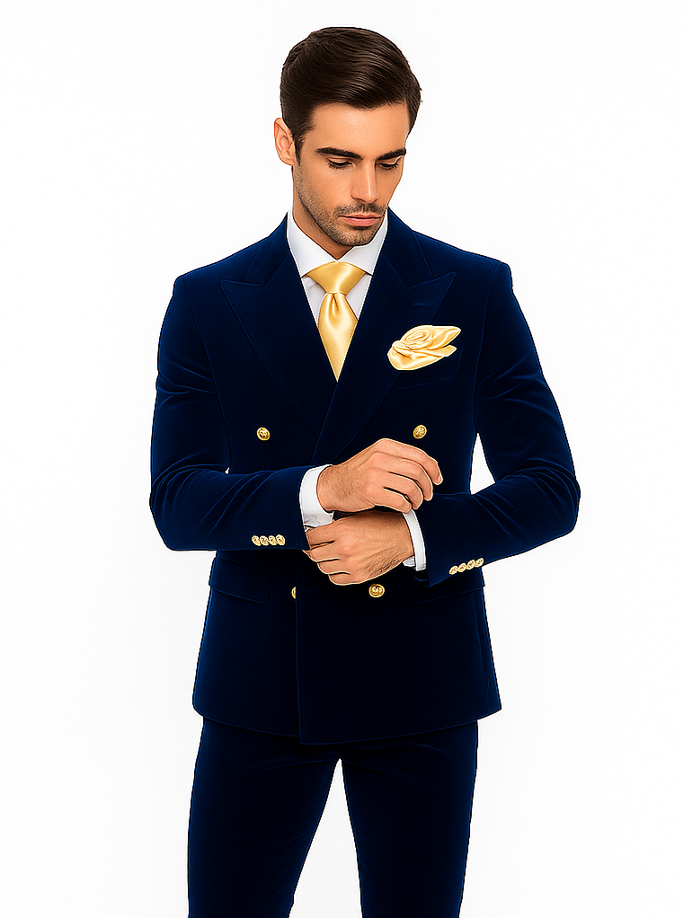 Rossi Man Zeus RM1576 – Classic Men’s Tuxedo for Elegant Formalwear - Slim Fit Black-Tie