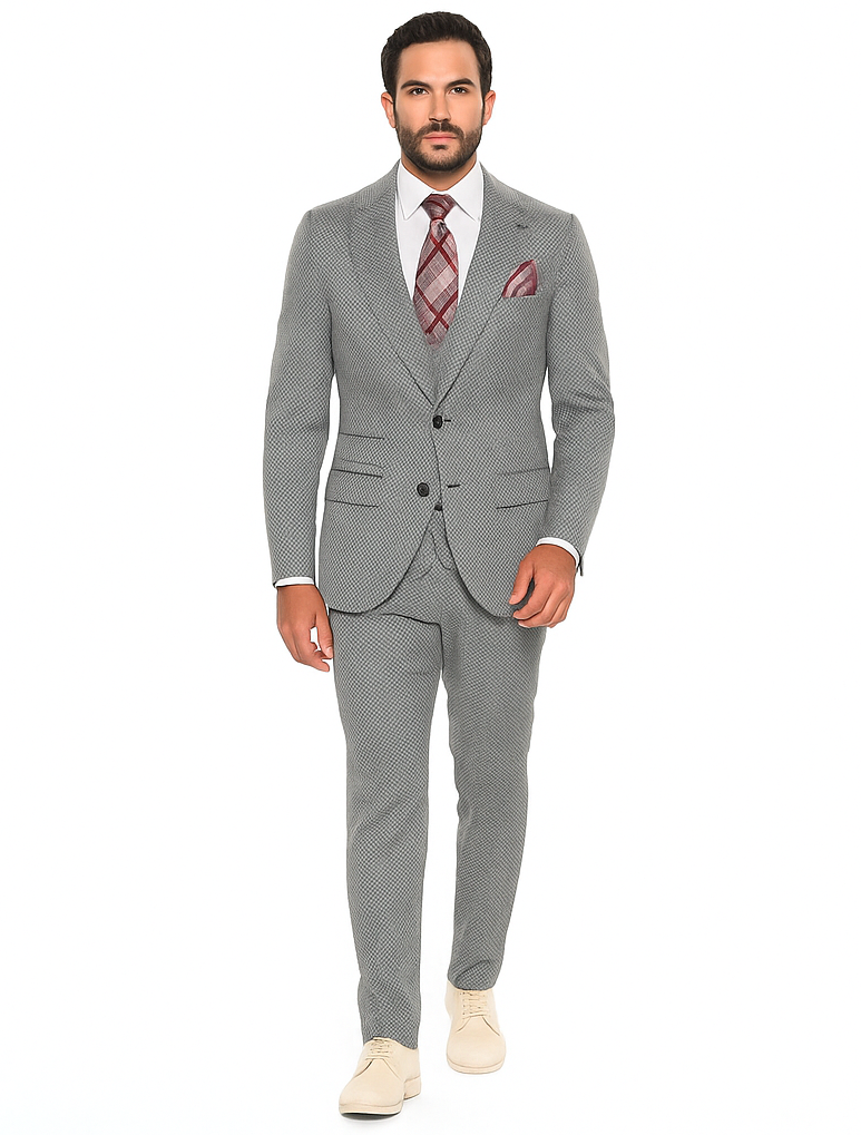 Rossiman Men’s Dress Suit | Timeless Classic Formal Suit for Men – Italian Tailored Luxury Slim Fit Design