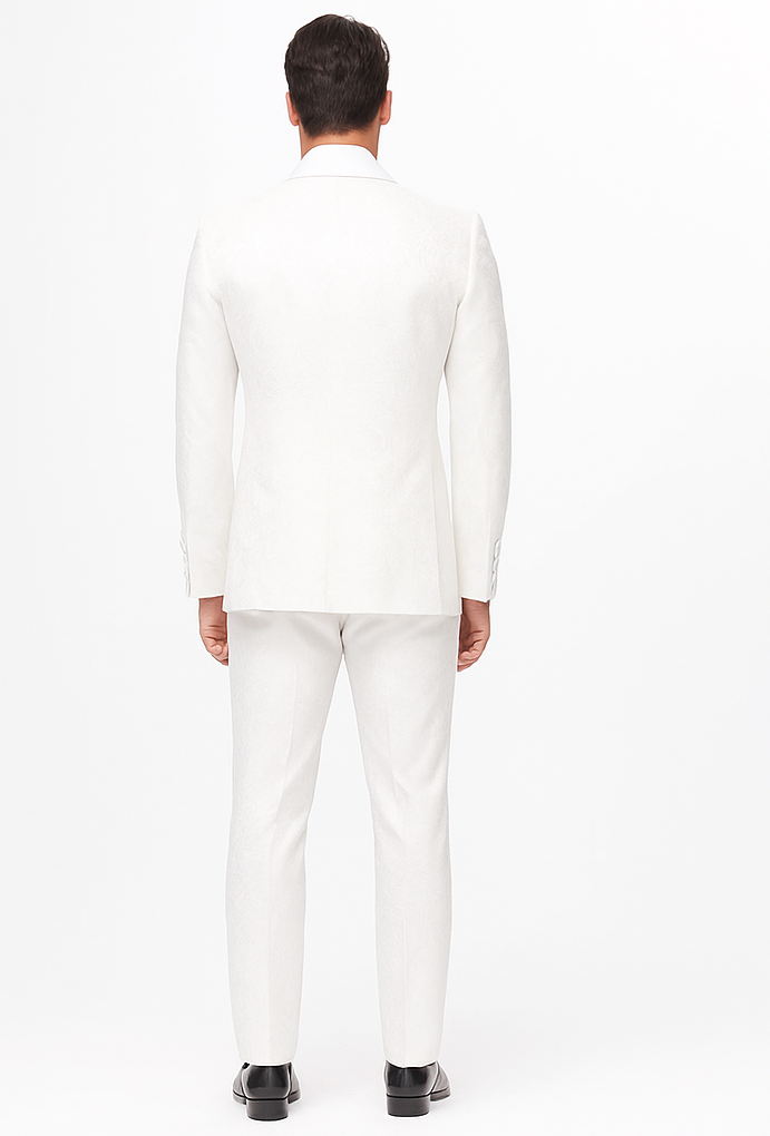 Rossiman Rossi Men’s Dress Suit | Classic Tailored Formalwear – Italian Slim Fit Luxury Suit for Men