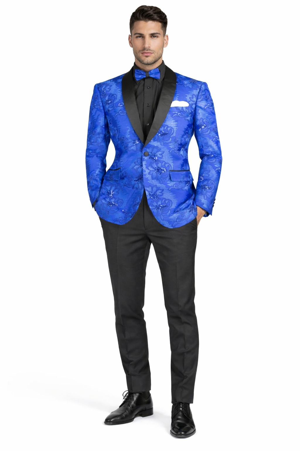 Royal Blue Slim Prom Suit for Men