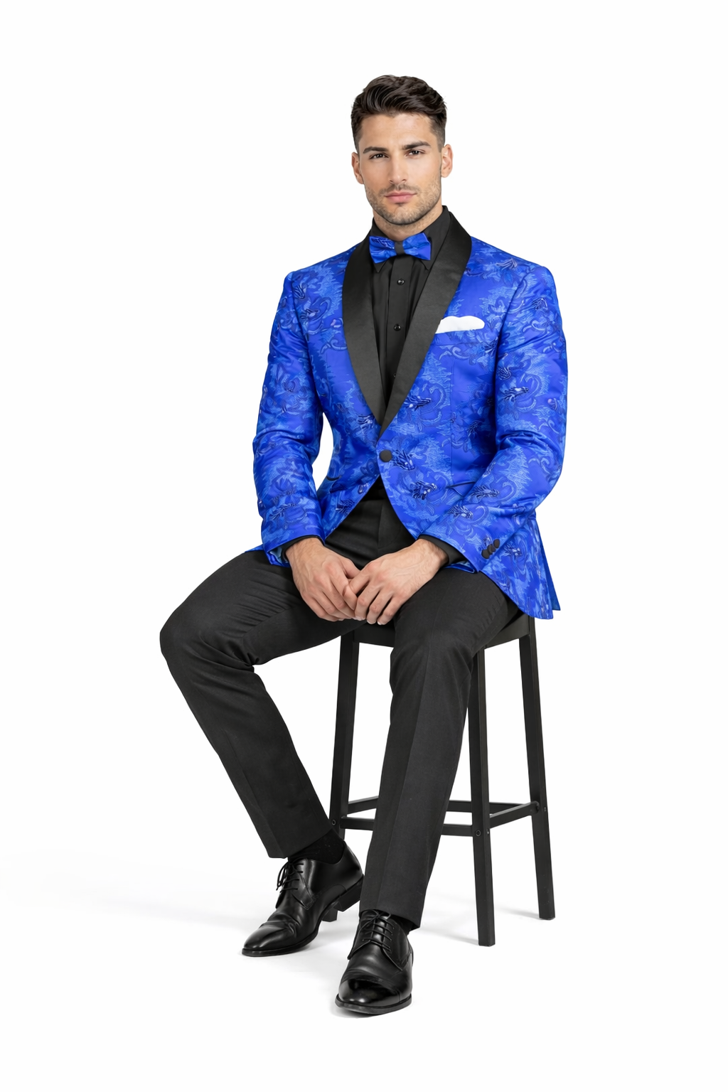 Royal Blue Slim Prom Suit for Men