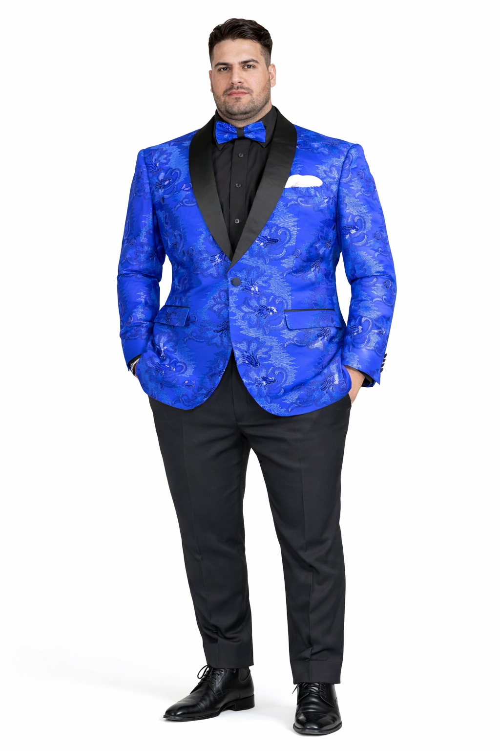 Royal Blue Slim Prom Suit for Men