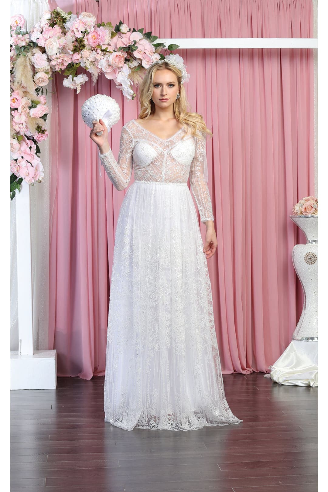 Plus Size Long Evening Gown Maxi Formal Dress for Women