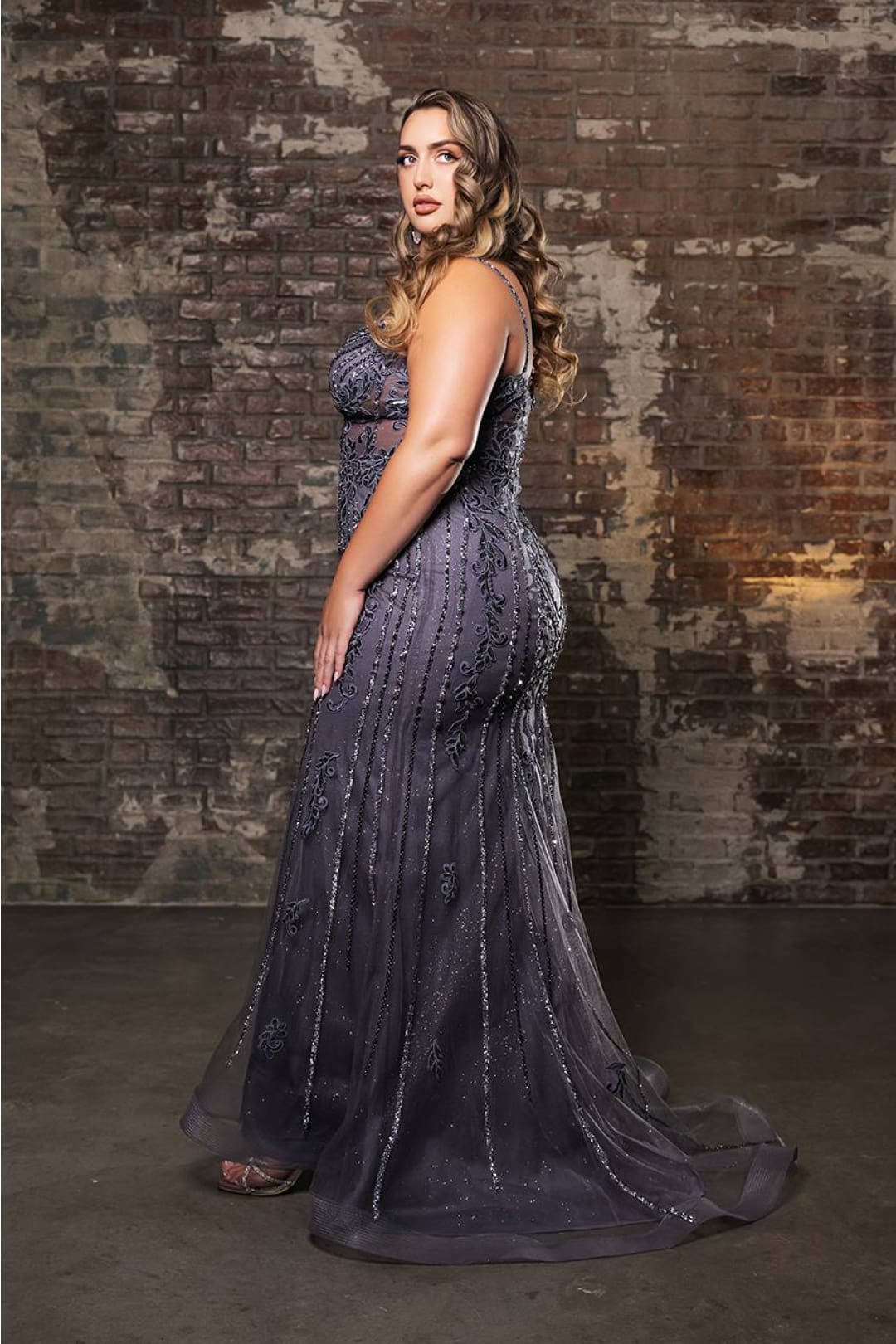 Plus Size Long Evening Gown Maxi Formal Dress for Women By Royal Queen RQ8144