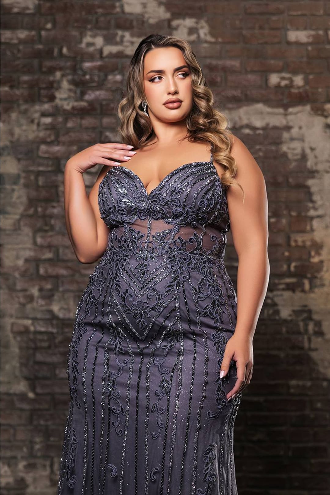 Royal Queen RQ8144 Luxurious Mermaid Prom Dress with Fine Embroidery