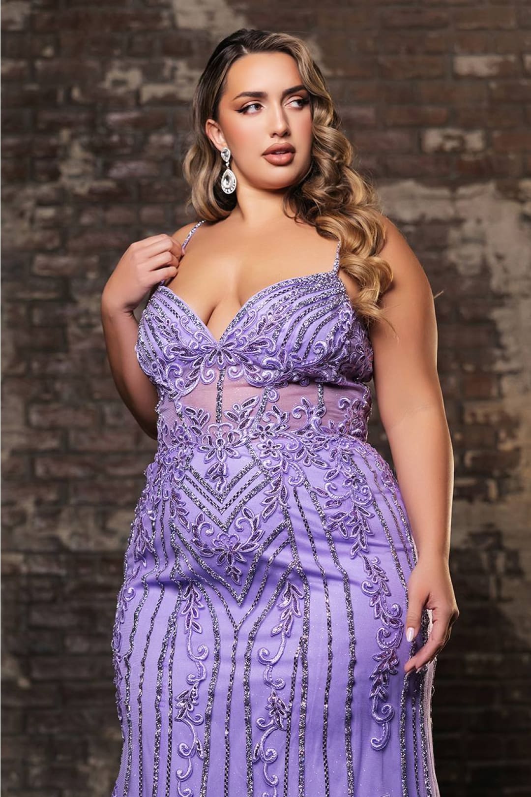 Plus Size Long Evening Gown Maxi Formal Dress for Women By Royal Queen RQ8144