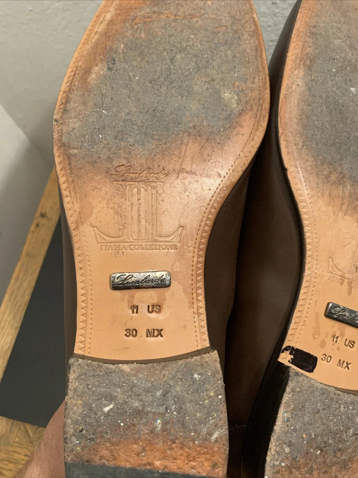 Men’s Regal Brown Crocodile & Calfskin Slip-On Shoes