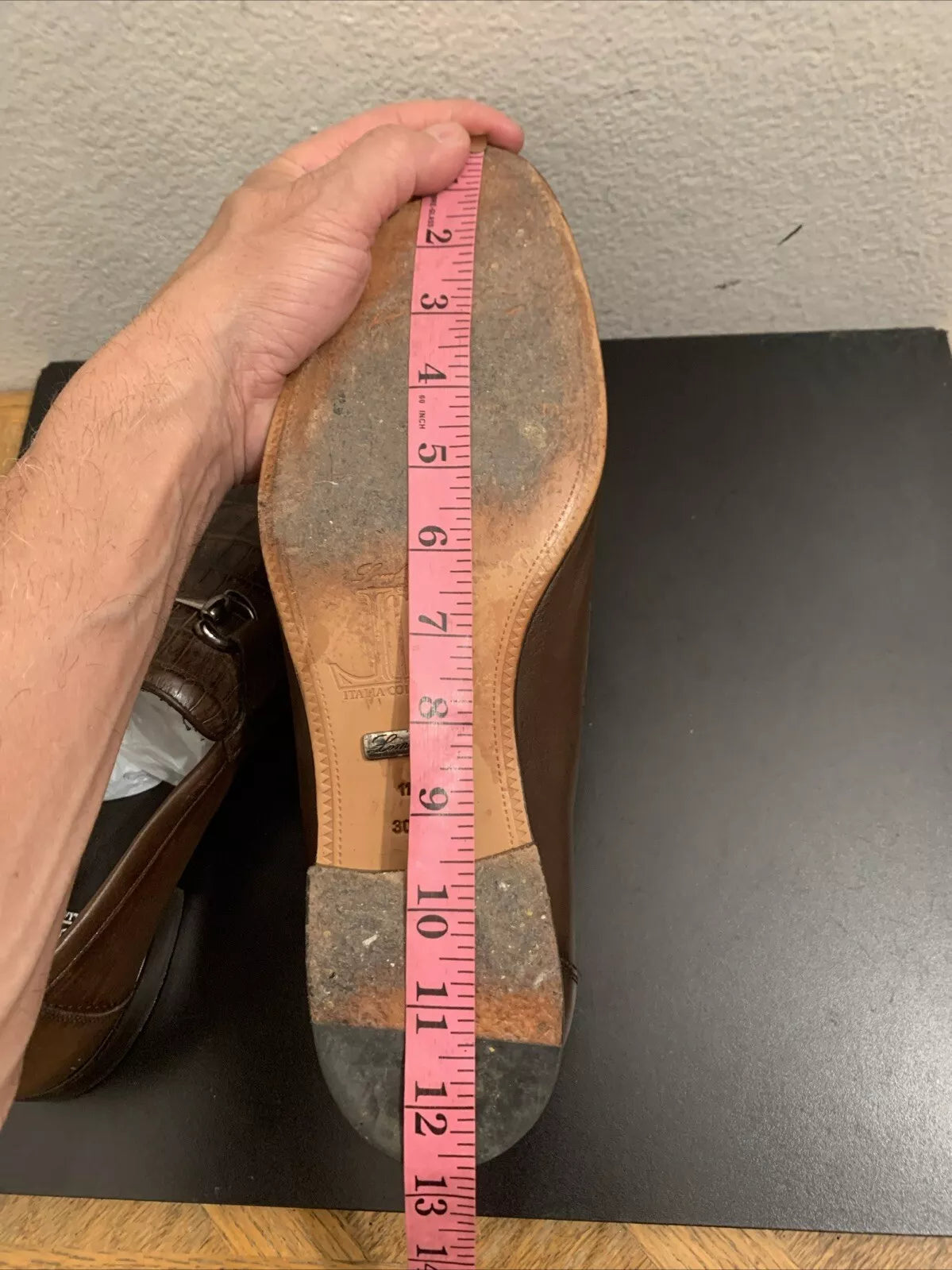 Men’s Regal Brown Crocodile & Calfskin Slip-On Shoes