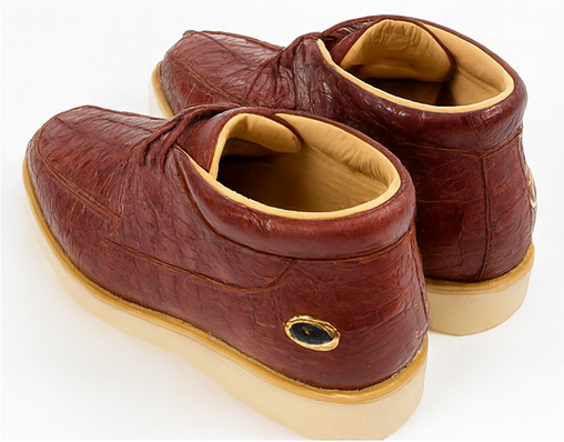 Men's Wild West Boots Caiman and Ostrich Skin Shoe 2ZA050206