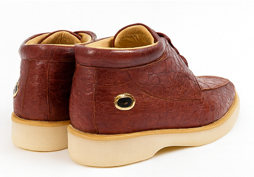 Men's Wild West Boots Caiman and Ostrich Skin Shoe 2ZA050206