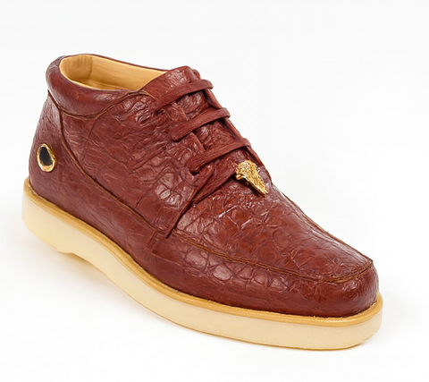 Men's Wild West Boots Caiman and Ostrich Skin Shoe 2ZA050206