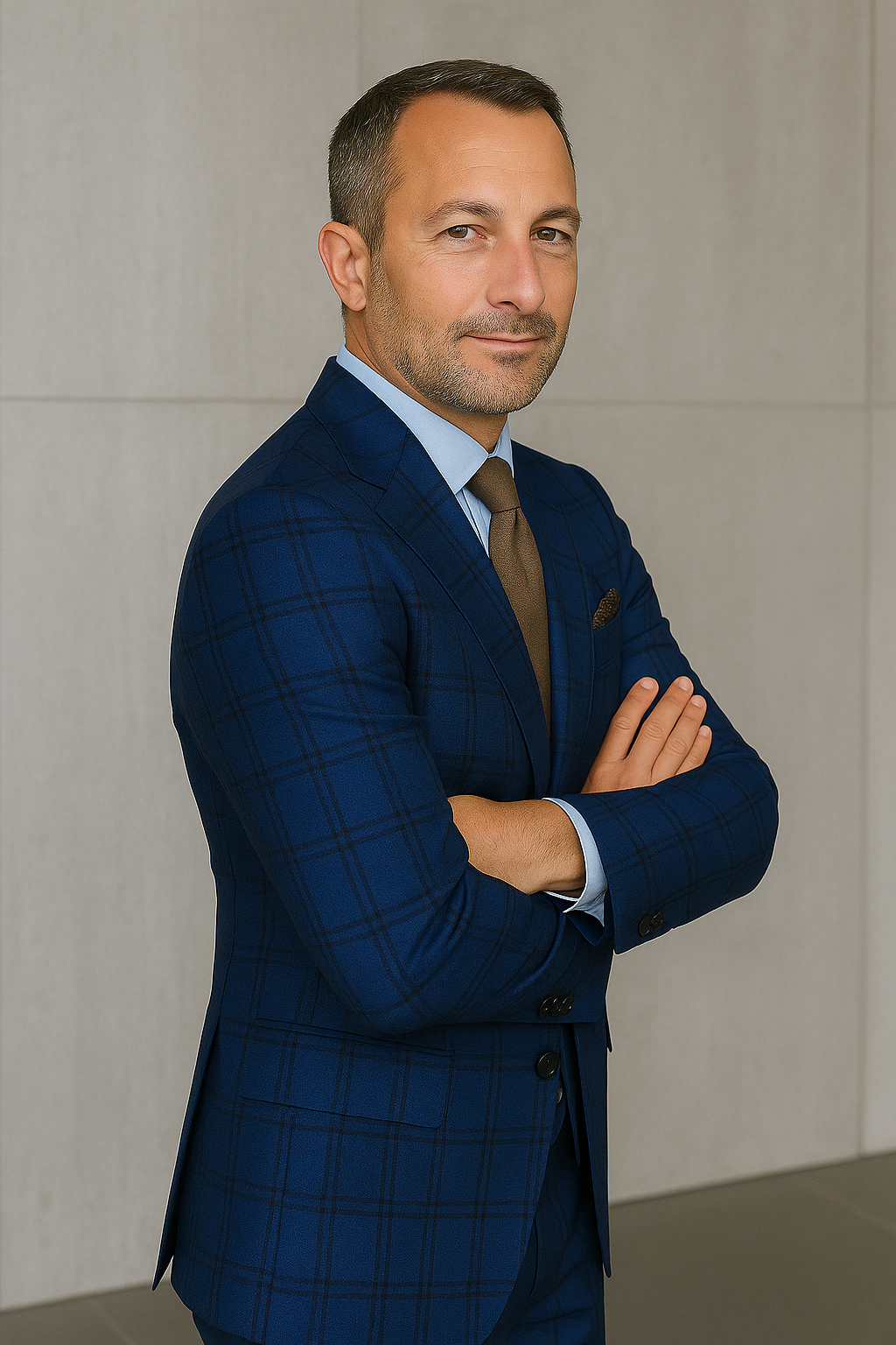 Italian Made 3 Piece Wool Suit by Statement