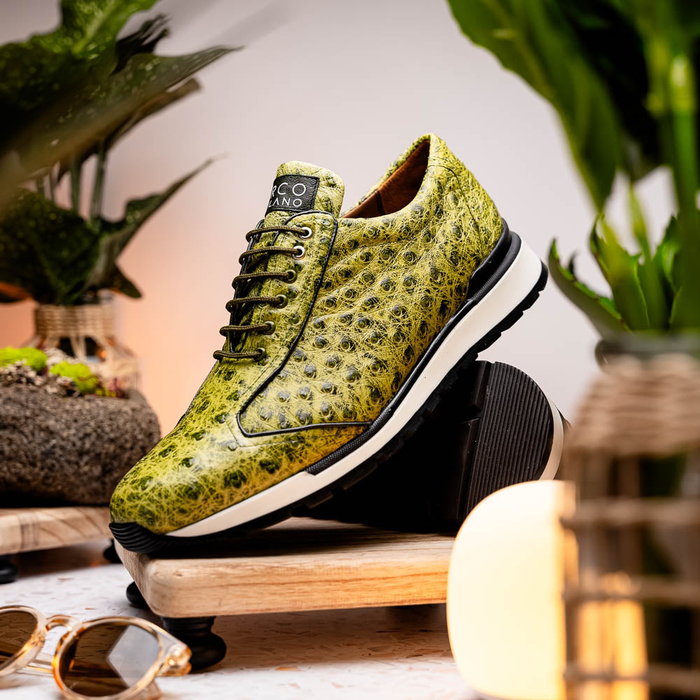 Marco Di Milano Scanno Antique Green Leather Shoe