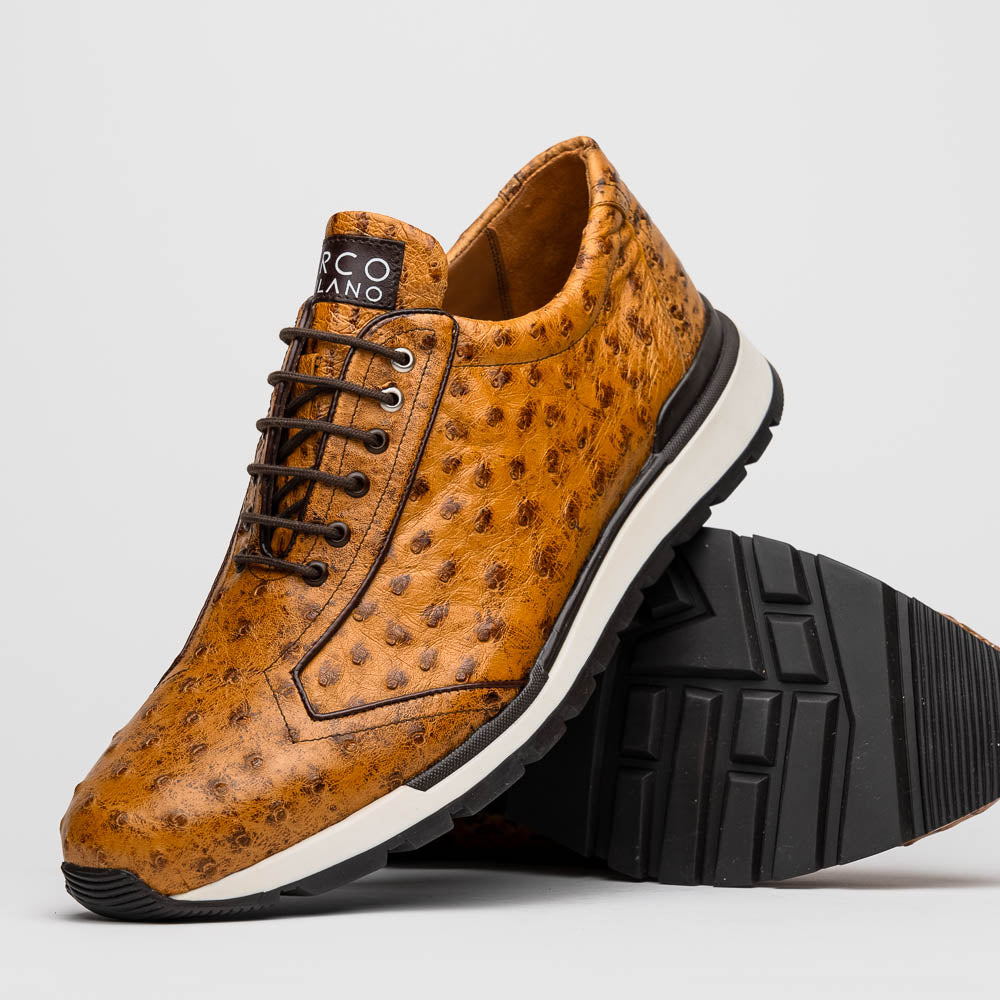 Marco Di Milano Scanno Paja Ostrich Quill Sneakers