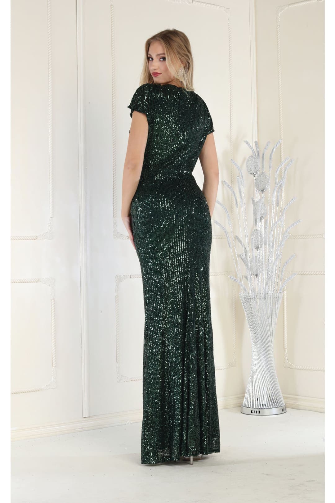 Plus Size Long Evening Gown Maxi Formal Dress for Women By Royal Queen RQ7794