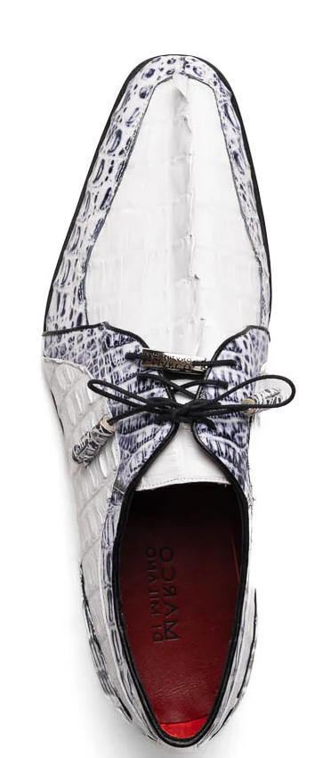 Marco Di Milano Caribe Caiman Crocodile Derby Shoes