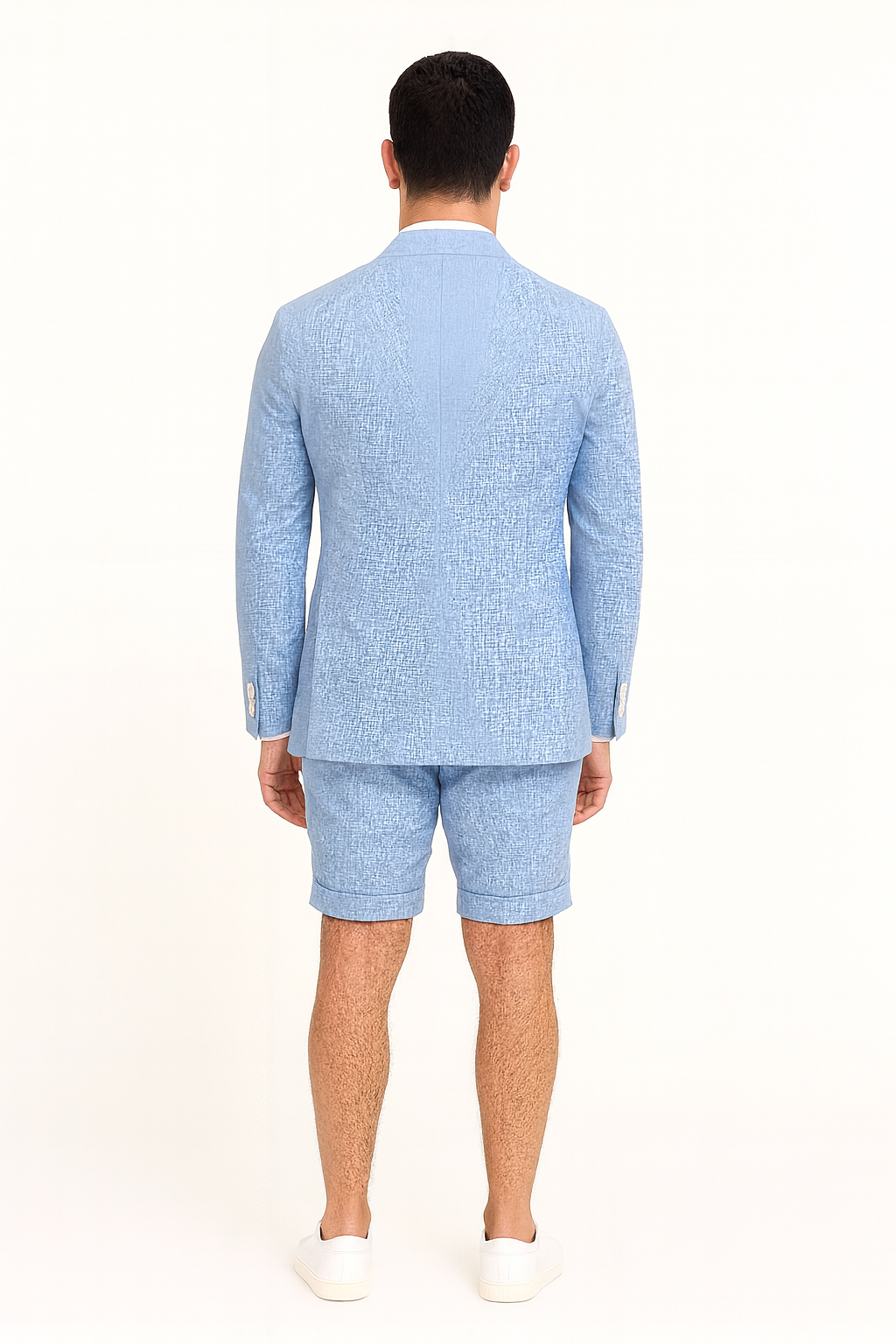 Shorts Set Pants Light Blue Summer Suit For Men
