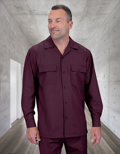 2-Piece Wool Walking Suit with Pleated Pants