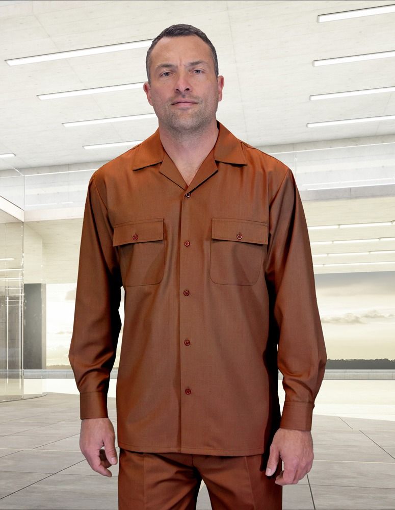 2-Piece Wool Walking Suit with Pleated Pants