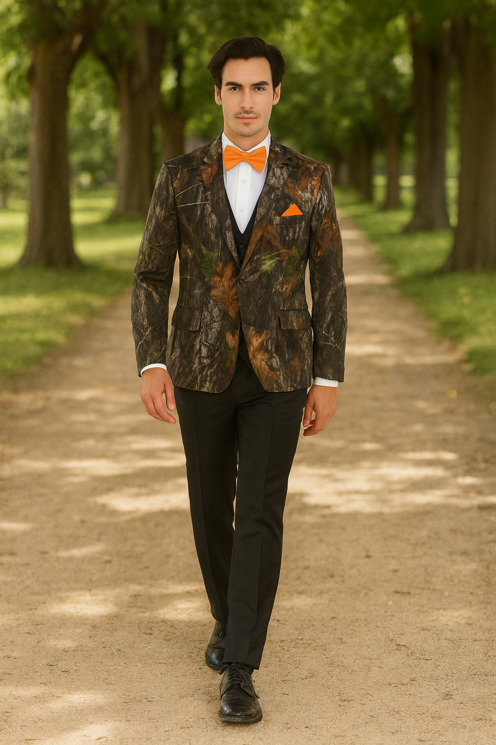 Green & Brown Cowboy Western Tuxedo Suit