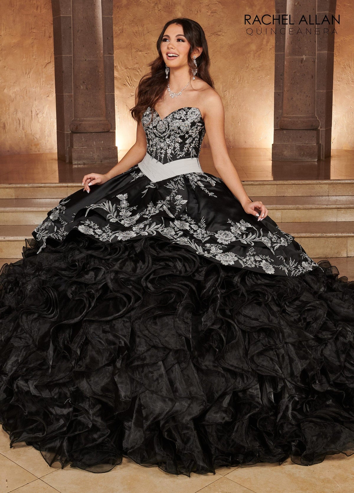 Rachel Allan RQ3104 Sweetheart Ruffled Quinceanera Dress