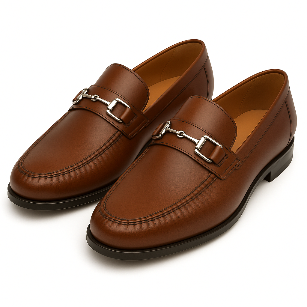 Mens Mezlan Brussels Calfskin Loafer with Metal Bit