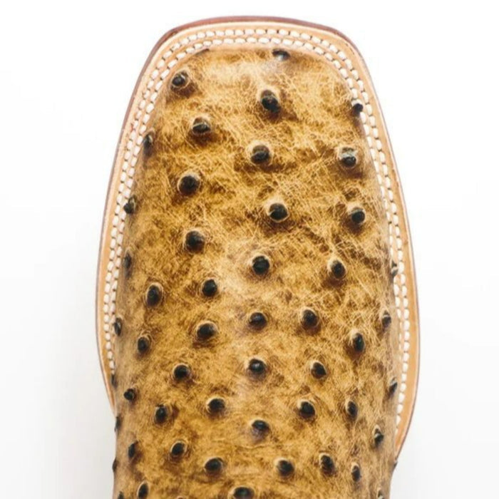 Men's Cooper Print Ostrich Square Toe Boots Matte Rustic Orix