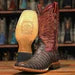 Bandit Print Caiman Square Toe Boots - Chocolate