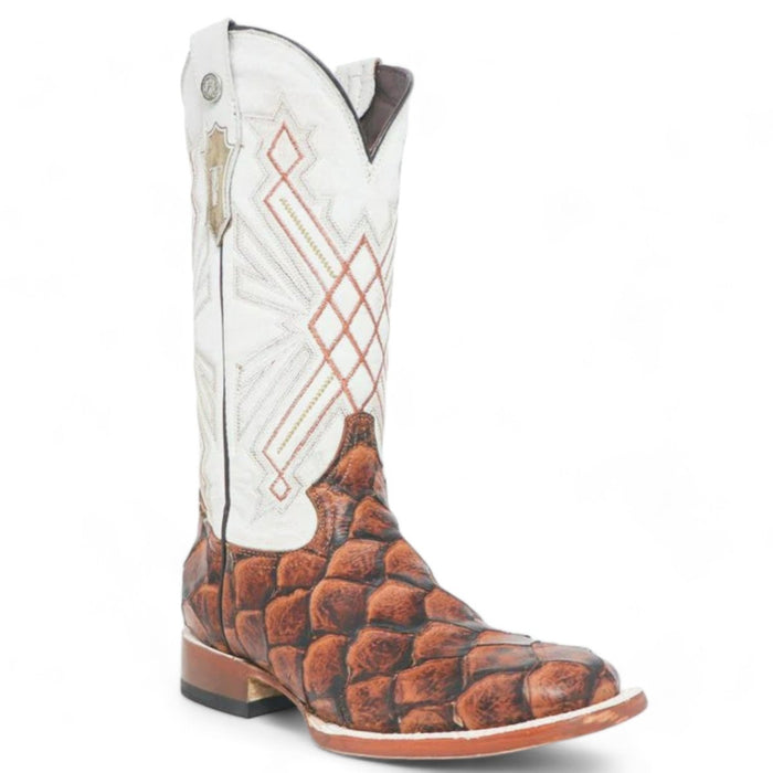 Women's 'Rita Ballou' Ostrich Print Square Toe Boots Black
