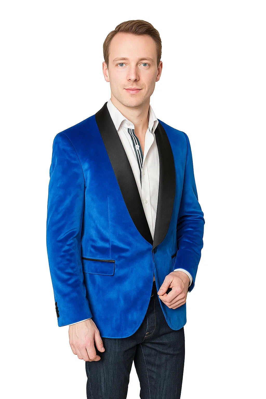 Velvet Blazer - Mens Velvet Jacket Sport Coat Jacket Men's Royal Shawl Collar