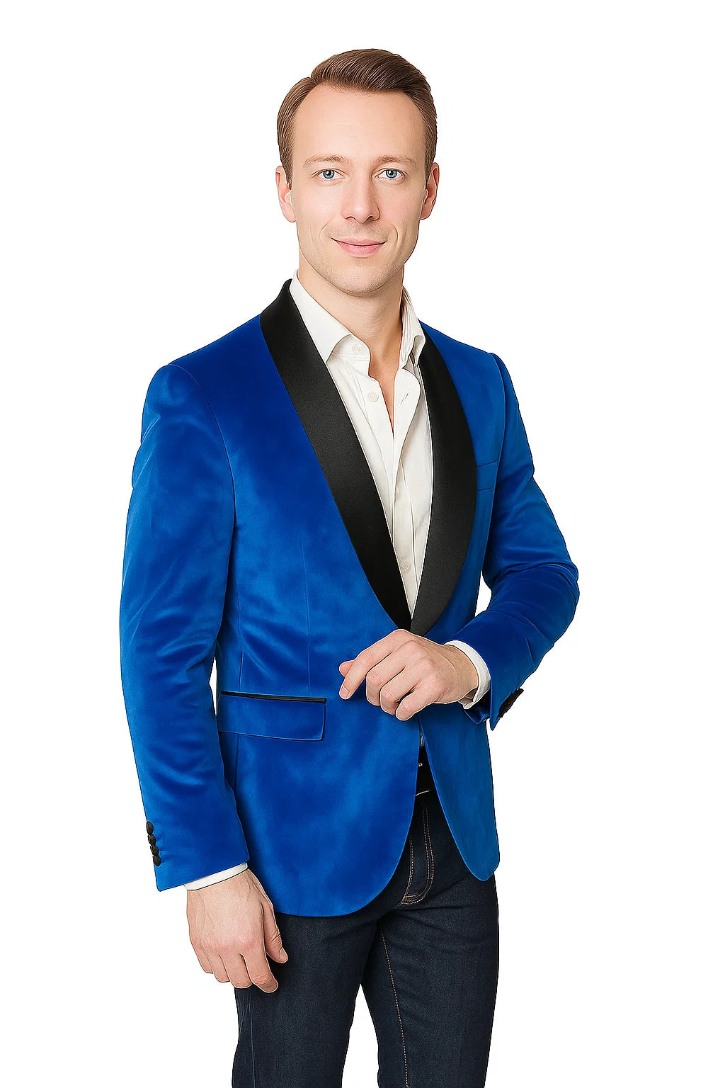 Velvet Blazer - Mens Velvet Jacket Sport Coat Jacket Men's Royal Shawl Collar