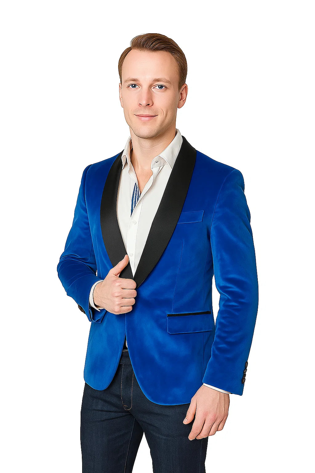 Velvet Blazer - Mens Velvet Jacket Sport Coat Jacket Men's Royal Shawl Collar