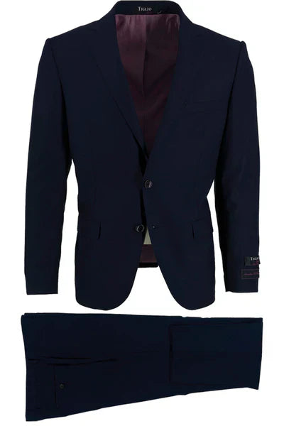 Porto Slim Fit Wool Suit by Tiglio Luxe