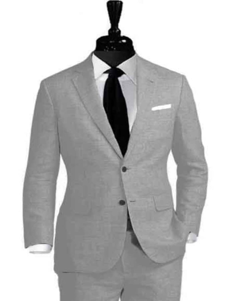 Linen Suit for Summer Beach Weddings - Grey