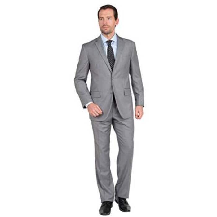 Two Button men's Gray Suit