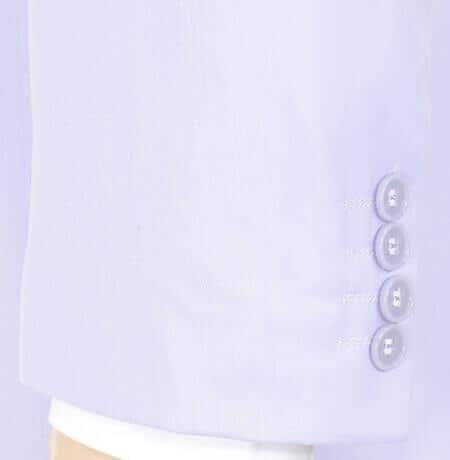 Two Button Suit Basic Solid Plain Lilac Lavender Purple pastel color